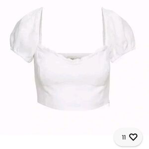 Wilfred Puffy Sleeves Linen Top
